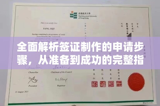 嫩江全面解析签证制作的申请步骤，从准备到成功的完整指南